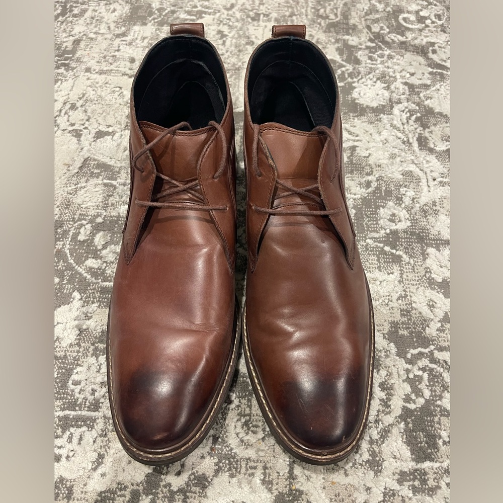 Cole Haan Brown Kennedy Grand Brown Leather Chukka Boots